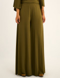 Calça Maxi Pantalona Verde Oliva