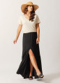 Saia Longa Fenda Preta