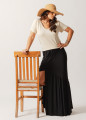 Saia Longa Fenda Preta