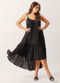 Vestido Mullet Linho Preto
