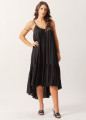 Vestido Mullet Linho Preto