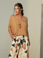 Blusa Morcego Gola V Tamarindo
