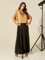 Calça Saia Linho Preta