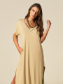 Vestido Camisetão Cáqui