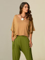 Blusa Soft Gola V Tamarindo