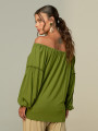 Blusa Ombro A Ombro Abacate