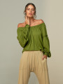 Blusa Ombro A Ombro Abacate