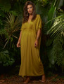 Vestido Kaftan Franzido Pistache