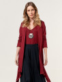 Cardigan Pontas Soft Vinho