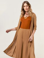 Casaco Longo Soft Caramelo
