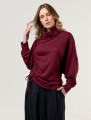 Blusa Lã Franzida Vinho