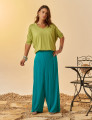 Calça Maxi Prega Mediterrâneo