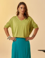 Blusa Gola V Kiwi