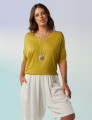 Blusa Morcego Gola V Espinafre-U