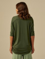 Blusa Gola V Musgo 