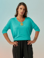 Blusa Gola V Caribe