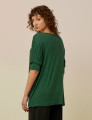 Blusa Quadrada Verde Folha -U