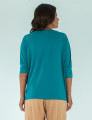 Blusa Quadrada Azul Mediterrâneo