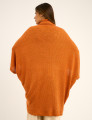 Poncho Trico Chenile Ferrugem