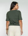 Blusa Nó Frente Verde Selva