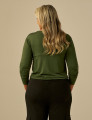 Blusa Nó Manga Longa Musgo