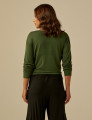 Blusa Nó Manga Longa Musgo