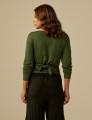 Blusa Nó Manga Longa Musgo