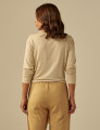 Blusa Nó Manga Longa Areia