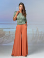 Calça Maxi Pantalona Goiaba