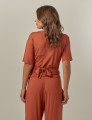 Blusa Nó Frente Terracota
