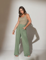 Calça Pantalona Azeitona-U