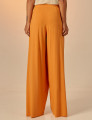 Calça Maxi Prega Papaya
