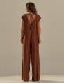 Macacão Pantalona Linho Cacau