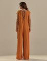 Macacão Pantalona Linho Cúrcuma