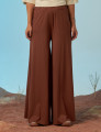 Calça Maxi Pantalona Marrom Cacau