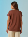 Camiseta Básica Marrom Cacau