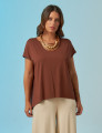 Camiseta Básica Marrom Cacau