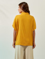 Blusa Gola Linho Amarelo Mel