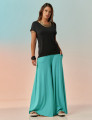 Calça Maxi Pantalona Azul Caribe