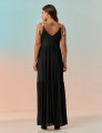 Vestido Soft Cordas Preto