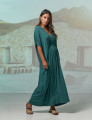 Vestido Kaftan Franzido Manguezal