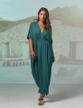 Vestido Kaftan Franzido Manguezal