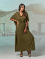 Vestido Kaftan Franzido Orégano