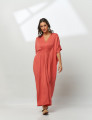 Vestido Kaftan Franzido Figo