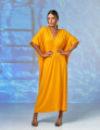 Vestido Kaftan Franzido Maracujá