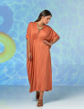 Vestido Kaftan Franzido Goiaba