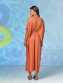 Vestido Kaftan Franzido Goiaba