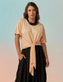 Blusa Nó Frente Pêssego