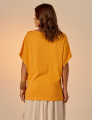 Blusa Quadrada Linho Papaya