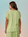 Blusa Franzida Ombro Menta
